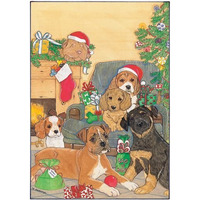 Pipsqueak Productions C474 Mix Dog Holiday Boxed Cards