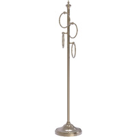 Allied Brass TS-D1 Floor 4 Ring Towel Stand, Antique Pewter