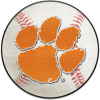 FANMATS Sports Team Logo Indoor Outdoor Clemson University Baseball Mat