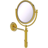 Allied Brass TRM-8/2X Tribecca Collection Wall Mounted 8 Inch Diameter with 2X Magnification Make-Up Mirror, Polished Brass