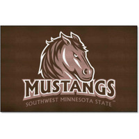 FANMATS 14080 Southwest Minnesota State Mustangs Ulti-Mat Rug - 5ft. x 8ft. | Sports Fan Area Rug, Home Decor Rug and Tailgating Mat