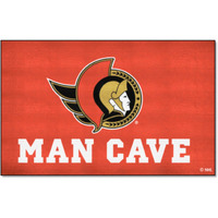 FANMATS 14468 Ottawa Senators Man Cave Tailgater Rug - 5ft. x 6ft. Sports Fan Area Rug, Home Decor Rug and Tailgating Mat