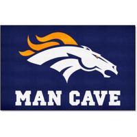 FANMATS 14298 Denver Broncos Man Cave UltiMat Rug - 5ft. x 8ft. | Sports Fan Area Rug, Home Decor Rug and Tailgating Mat