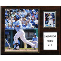 C&I Collectables MLB Kansas City Royals Salvador Perez Player Plaque, 12 x 15-Inch