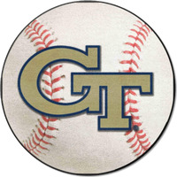 Georgia Tech Baseball Rug - 27in. Diameter