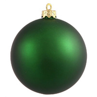 Vickerman 351093 - 6" Emerald Matte Ball Christmas Tree Ornament (4 pack) (N591524DMV)