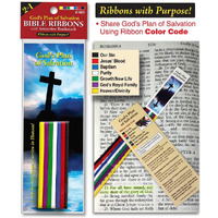 Bible Ribbons w/Bookmark-Plan Of Salvation