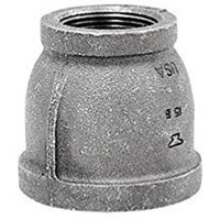 Anvil 2 in. FPT x 1-1/4 in. Dia. FPT Galvanized Malleable Iron Reducing Coupling