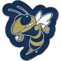 Collegiate Georgia Tech Mascot Novelty Rug