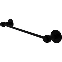 Allied Brass 931G/18-BKM Mercury Collection 18 Inch Groovy Accent Towel Bar, 18-Inch, Matte Black