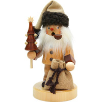 Alexander Taron Importer 35-968 Christian Ulbricht Incense Burner-Santa (Natural) -8" H x 4.5" W x 4" D, Brown