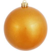 Vickerman 12" Antique Gold Candy Ball Ornament