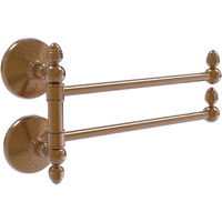 Allied Brass MC-GTB-2 Monte Carlo Collection 2 Swing Arm Towel Rail, Brushed Bronze