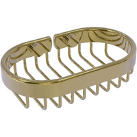 Allied Brass BSK-150LA Oval Soap Shower Basket, Unlacquered Brass