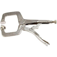 Forney 3-3/4 in. x 3 in. D Metal Locking C-Clamp Silver 1 each