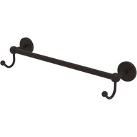 Allied Brass P1000-41-18-HK Prestige Skyline Collection 18 Inch Integrated Hooks Towel Bar, 18", Oil Rubbed Bronze