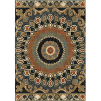 Next Generation Indo China Indoor Area Rug - 7'10" x 10'10" Multicolor, Transitional Abstract Design, Stain-Resistant, Easy to Clean, Durable Rug for Living Room, or Bedroom Home Decor