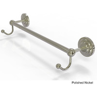 Allied Brass PQN-41-30-HK Prestige Que 30 Inch Integrated Hooks Towel Bar, 30", Polished Nickel