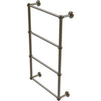 Allied Brass DT-28D-36 Dottingham Collection 4 Tier 36 Inch Ladder Dotted Detail Towel Bar, Antique Brass