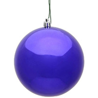 Vickerman 490433-3 Purple Shiny Finish Ball Christmas Tree Ornament (32 pack) (N596866S)