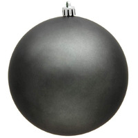 Vickerman 490754-3 Pewter Matte Finish Ball Christmas Tree Ornament (32 pack) (N596887M)