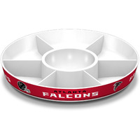 Fremont Die NFL Atlanta Falcons Party Platter, 14.5" Diameter, 14.5" Diameter, White/Team Colors