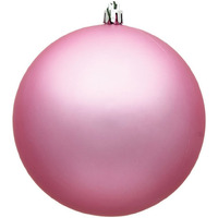 Vickerman 12" Pink Matte Ball Ornament