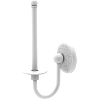 Allied Brass MC-24U-WHM Monte Carlo Collection Upright Tissue Toilet Paper Holder, Matte White