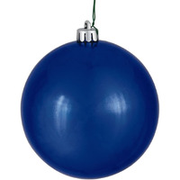 Vickerman 2.4" Colbalt Blue Shiny Ball Ornament. Includes 24 Ornaments per Pack.