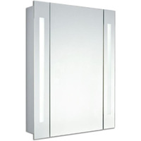 Elegant Decor Elixir 30" x 24" LED Medicine Cabinet in Silver Powder Coating