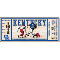 FANMATS 23144 COL -Kentucky Wildcats Ticket Design Runner Rug - 30in. x 72in. | Sports Fan Area Rug, Home Decor Rug and Tailgating Mat