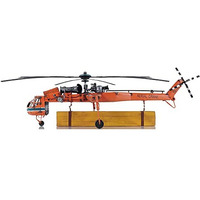 Old Modern Handicrafts Aerial Crane Lifting Helicopter Model - 1:21 Scale Model - Exotic Decoration Piece for Home & Office - 40" x 30" x 12" inches