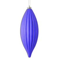 Vickerman 544020-8" Purple Matte Line Finial Christmas Tree Ornament (4 pack) (M183266M)