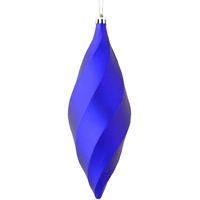 Vickerman 543245-8" Purple Matte Swirl Finial Christmas Tree Ornament (6 pack) (M183166M)