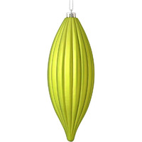 Vickerman 544082-8" Lime Matte Line Finial Christmas Tree Ornament (4 pack) (M183273M)