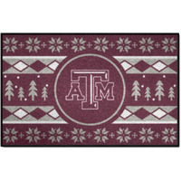 FANMATS 25821 NCAA - Texas A&M Aggies Holiday Sweater Starter Mat Accent Rug - 19in. x 30in. | Sports Fan Home Decor Rug and Tailgating Mat