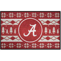 FANMATS 25823 NCAA - Alabama Crimson Tide Holiday Sweater Starter Mat Accent Rug - 19in. x 30in. | Sports Fan Home Decor Rug and Tailgating Mat