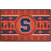 FANMATS 25820 NCAA - Syracuse Orange Holiday Sweater Starter Mat Accent Rug - 19in. x 30in. | Sports Fan Home Decor Rug and Tailgating Mat