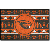 FANMATS 25817 NCAA - Oregon State Beavers Holiday Sweater Starter Mat Accent Rug - 19in. x 30in. | Sports Fan Home Decor Rug and Tailgating Mat