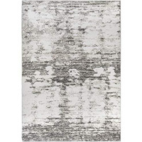 Orian Rugs Adagio Collection Rada - 6'5" x 9'6" Rectangle in Gray, Contemporary Style Indoor Home Decor, Abstract Pattern, Plush Area Rug