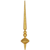 18" Antique Gold Glitter Cupola Finial 2