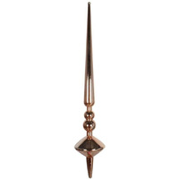 Vickerman 539194-18" Rose Gold Shiny Cupola Finial Christmas Tree Ornament (2 pack) (M183458S)