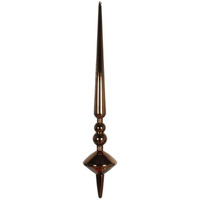 18" Mocha Shiny Cupola Finial 2/Bag