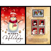 UPM GLOBAL 15495 Snowman United States Postage Stamp Card