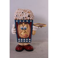 AFD Home Popcorn Waiter 3ft Statue Novelty Movie Room Decor