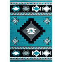 United Weavers of America Bristol Caliente Turquoise Area Rug, 7'10" x 10'6"