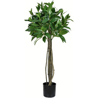 Vickerman Everyday Artificial Bay Leaf Tree 3 Foot Tall - Green Indoor Potted Topiary Tree - Faux Decor for Home Or Office Greenery