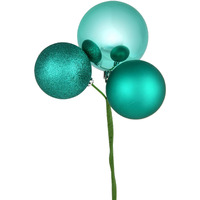 Vickerman Teal Ornament Pick