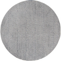 United Weavers Cascades Tehama Blue Geometric Round Rug 7'10" RD