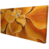 Begin Orange Flower Closeup - Print on Canvas Edition